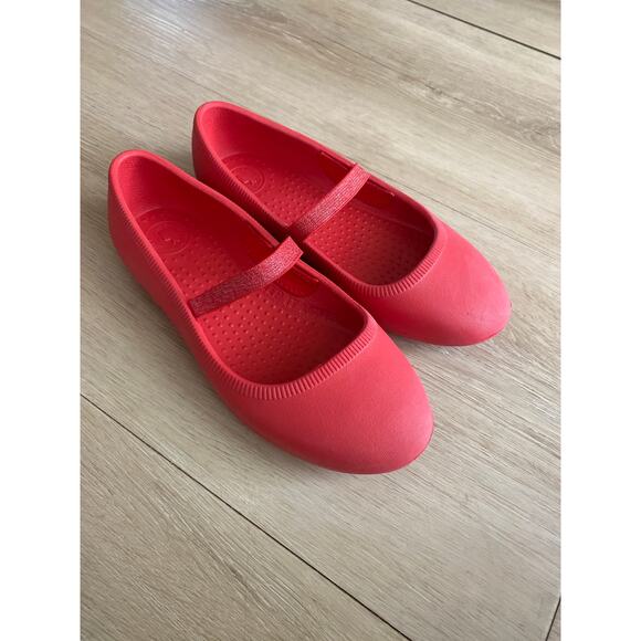 Native Margo Mary Jane ballet flats girls size 1 red - Picture 1 of 4